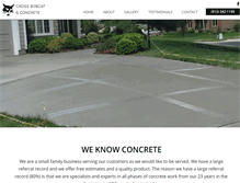 Tablet Screenshot of crossconcrete.net